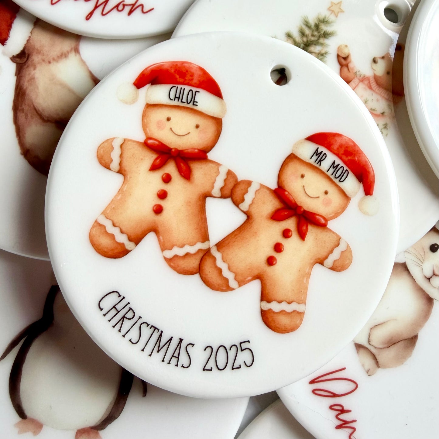 Gingerbread Family Christmas Decoration | Hanging Ornament | Memories | Gift giving