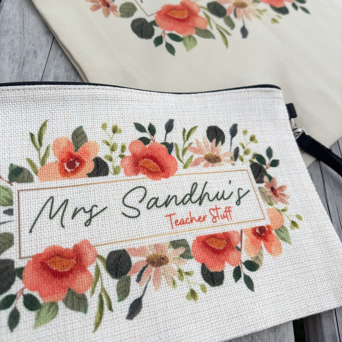 Personalised Linen Pouch