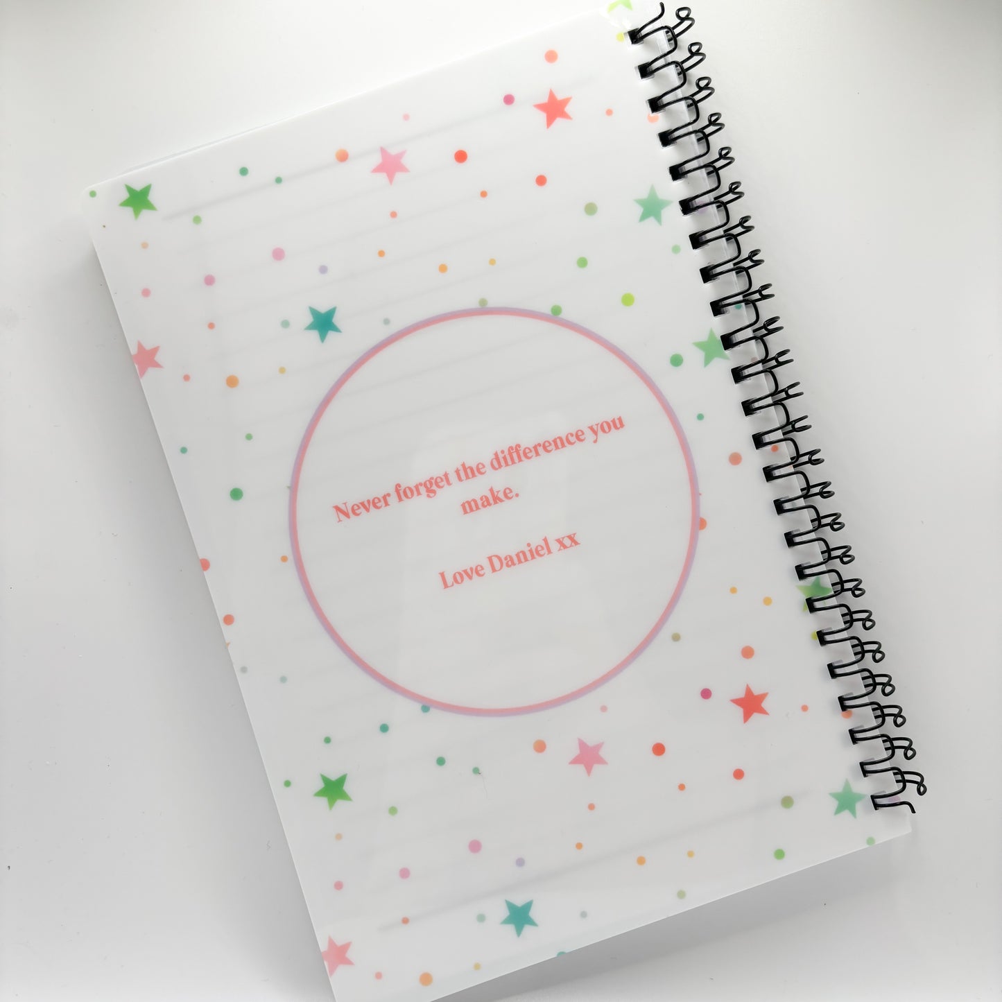Personalised notebook