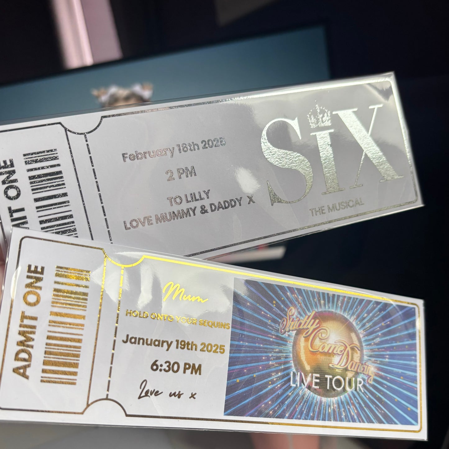 Foiled event ticket
