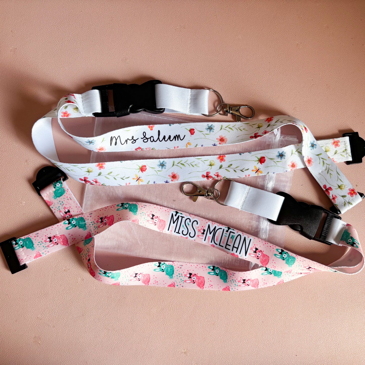 Personalised Lanyard with detachable clip and safety neck release