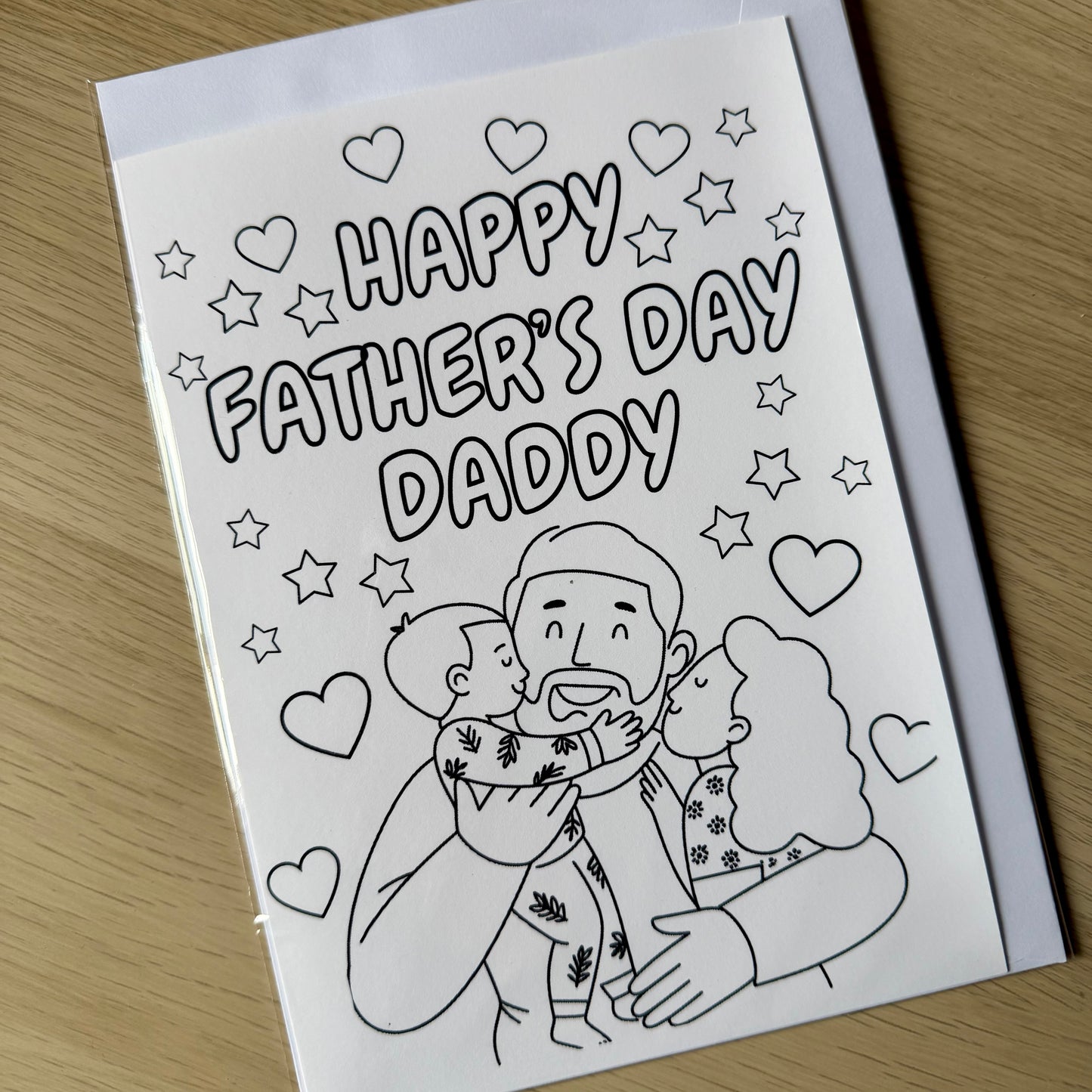 Colour me cards | Fathers Day | Daddy | Grandad