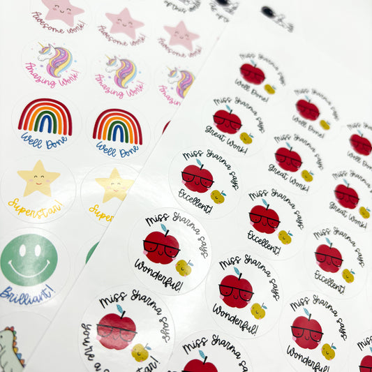 Teacher stickers