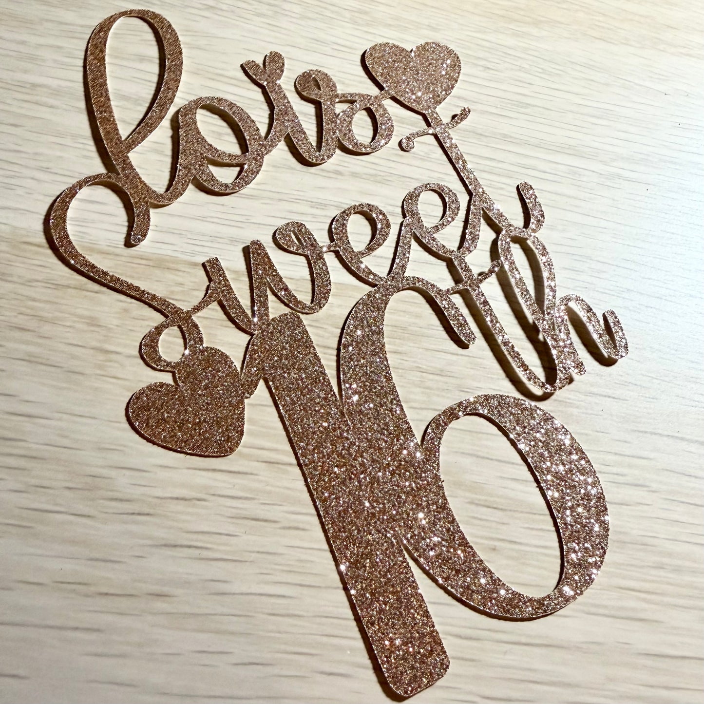 Words Only Cake Topper | Party | Decoration | Celebration