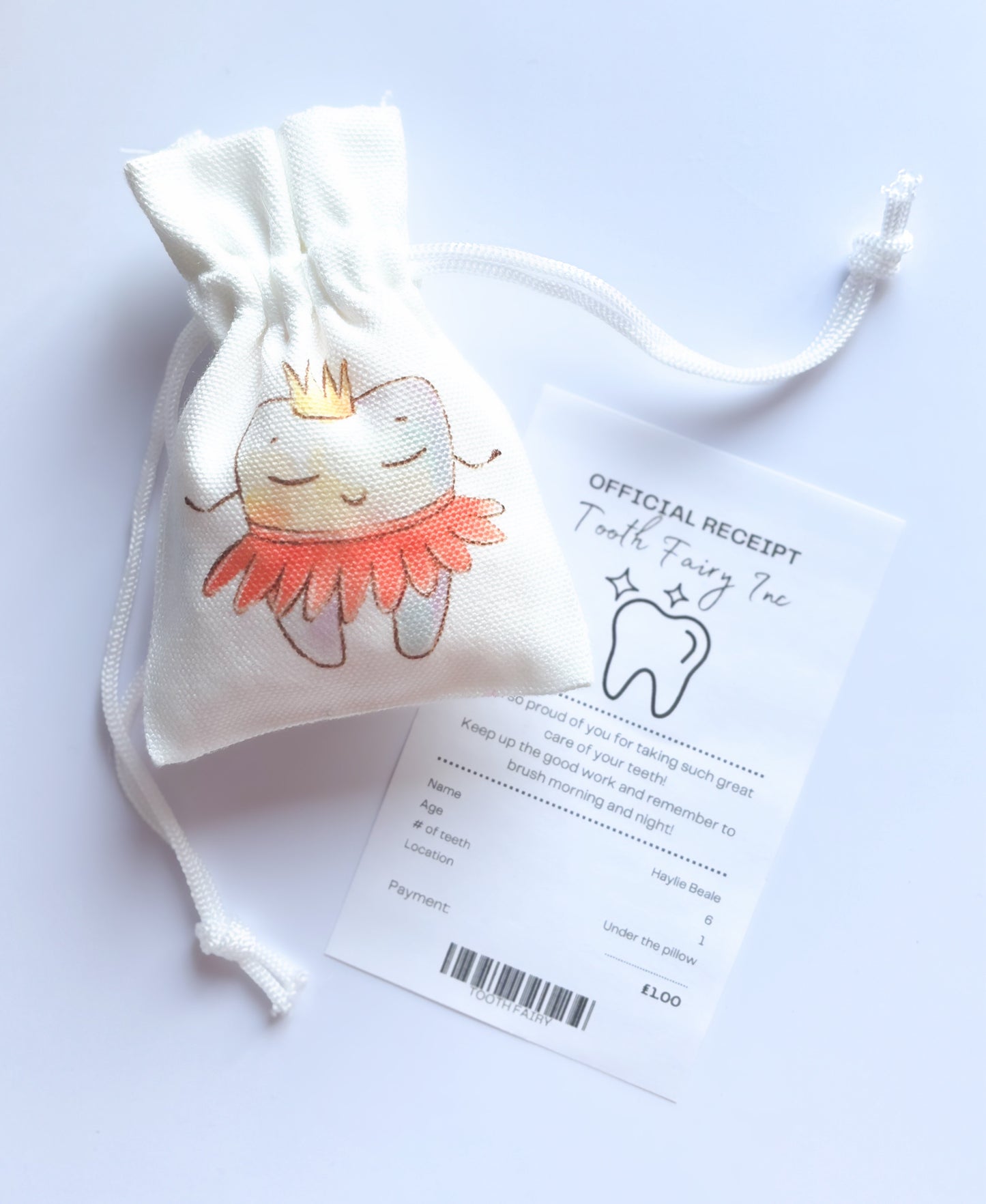 Tooth Fairy receipt (pack of 4)