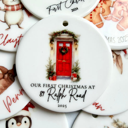 New home | Christmas Ornament | First Christmas | Ceramic | Decoration