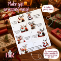 Santa and Reindeer Family | Christmas Present Labels | Group Stickers | Easy Packing