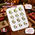 Christmas Elf Initials | Christmas Present Labels | Name Stickers | Easy Packing