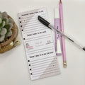 Triple to do list | Simple | 3x7inch note pad | Notes | Stationary