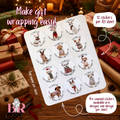 Christmas Dogs | Christmas Present Labels | Name Stickers | Easy Packing