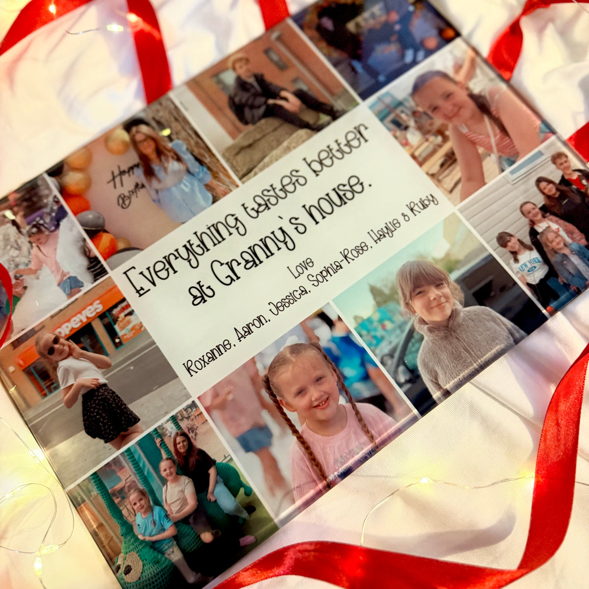 Glass chopping board | Memory keeper | Personalised | Gift | Photos | Decoration