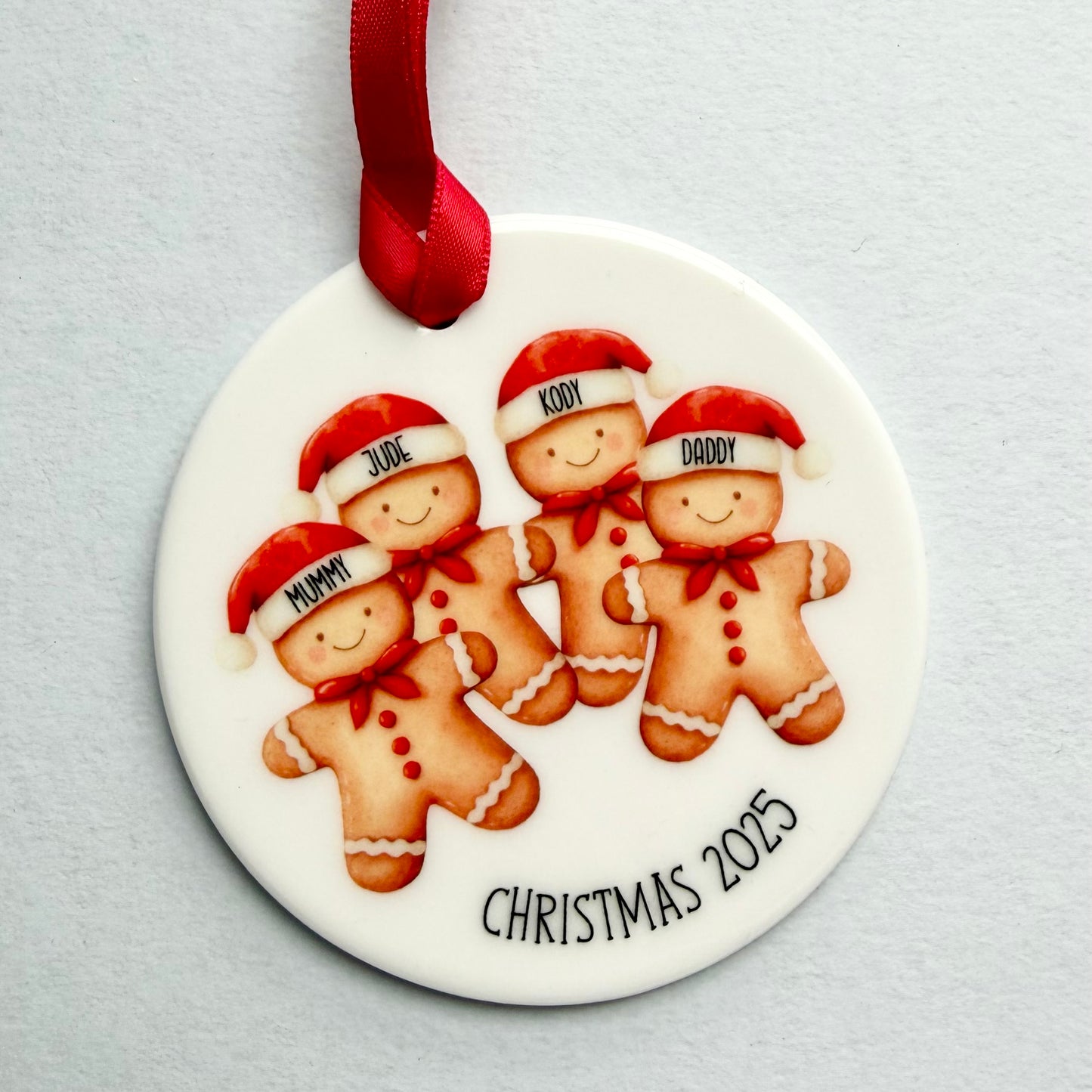 Gingerbread Family Christmas Decoration | Hanging Ornament | Memories | Gift giving