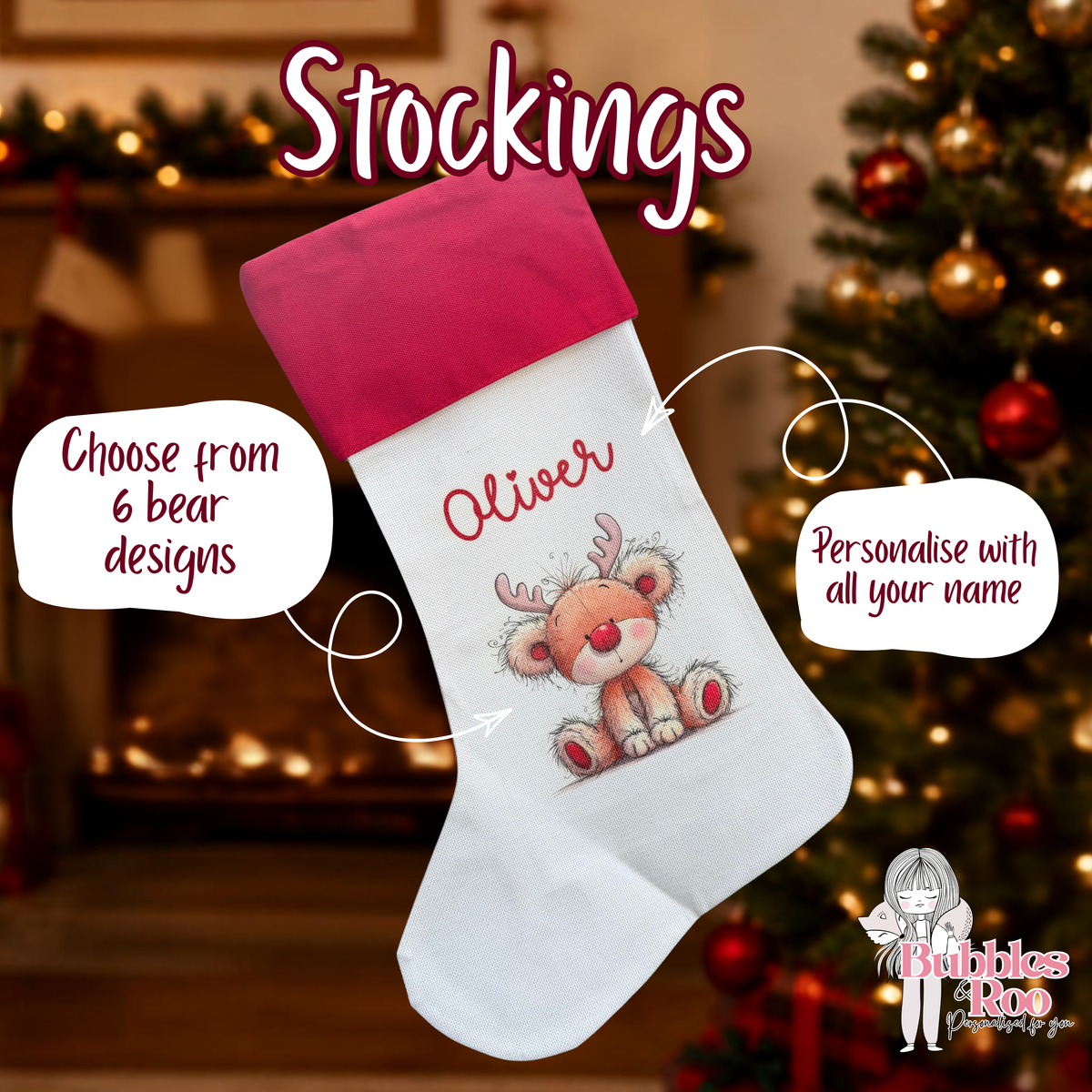 Christmas Stocking | Teddy Bear | Christmas Eve | Presents | Santa