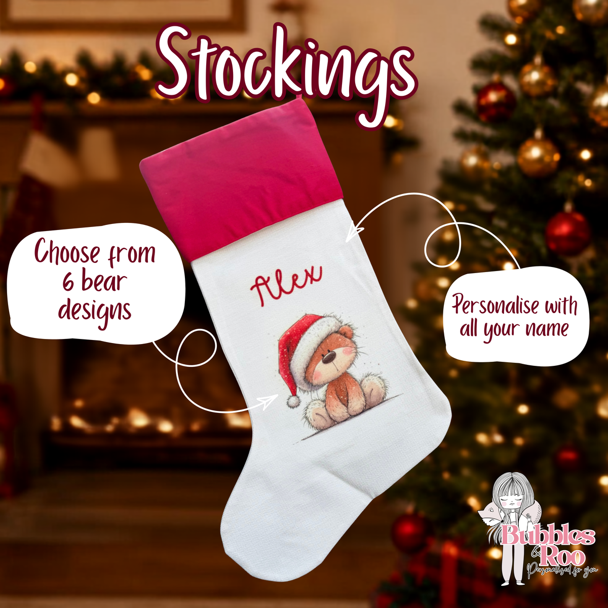 Christmas Stocking | Teddy Bear | Christmas Eve | Presents | Santa