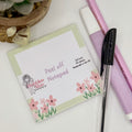 Pink flowers | 3x3inch note pad | Notes | Stationary