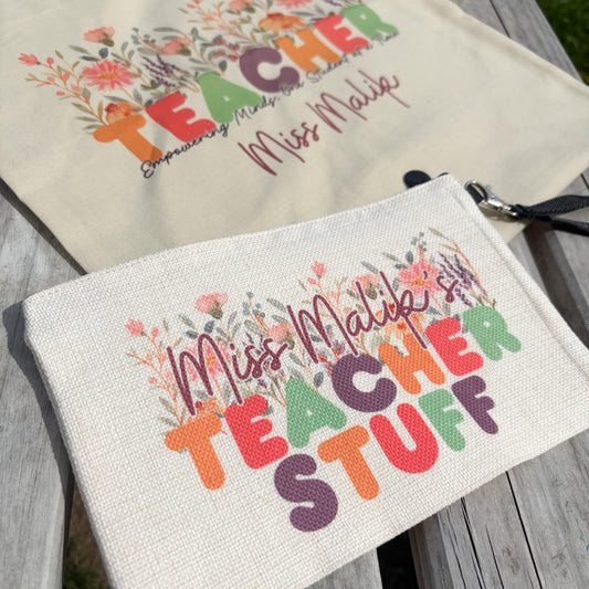 Personalised Linen Pouch