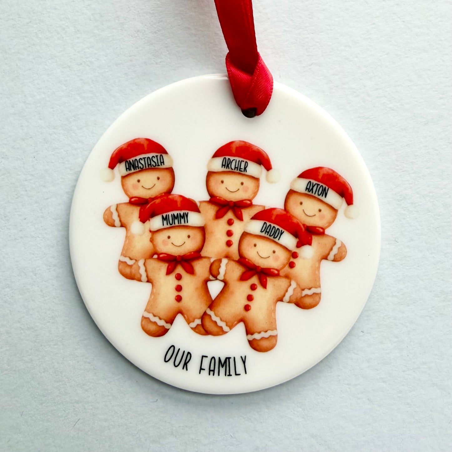 Gingerbread Family Christmas Decoration | Hanging Ornament | Memories | Gift giving