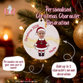 Christmas Character | Ceramic | Christmas Ornament | Personalised | Holiday gift | Photo