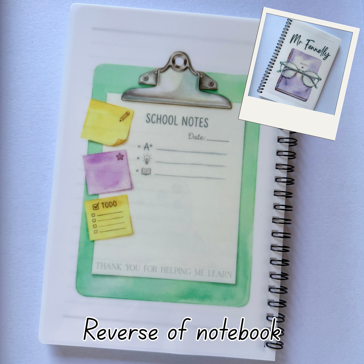 Note book | Lists | Teacher gift | Personalised | Diary | Journal