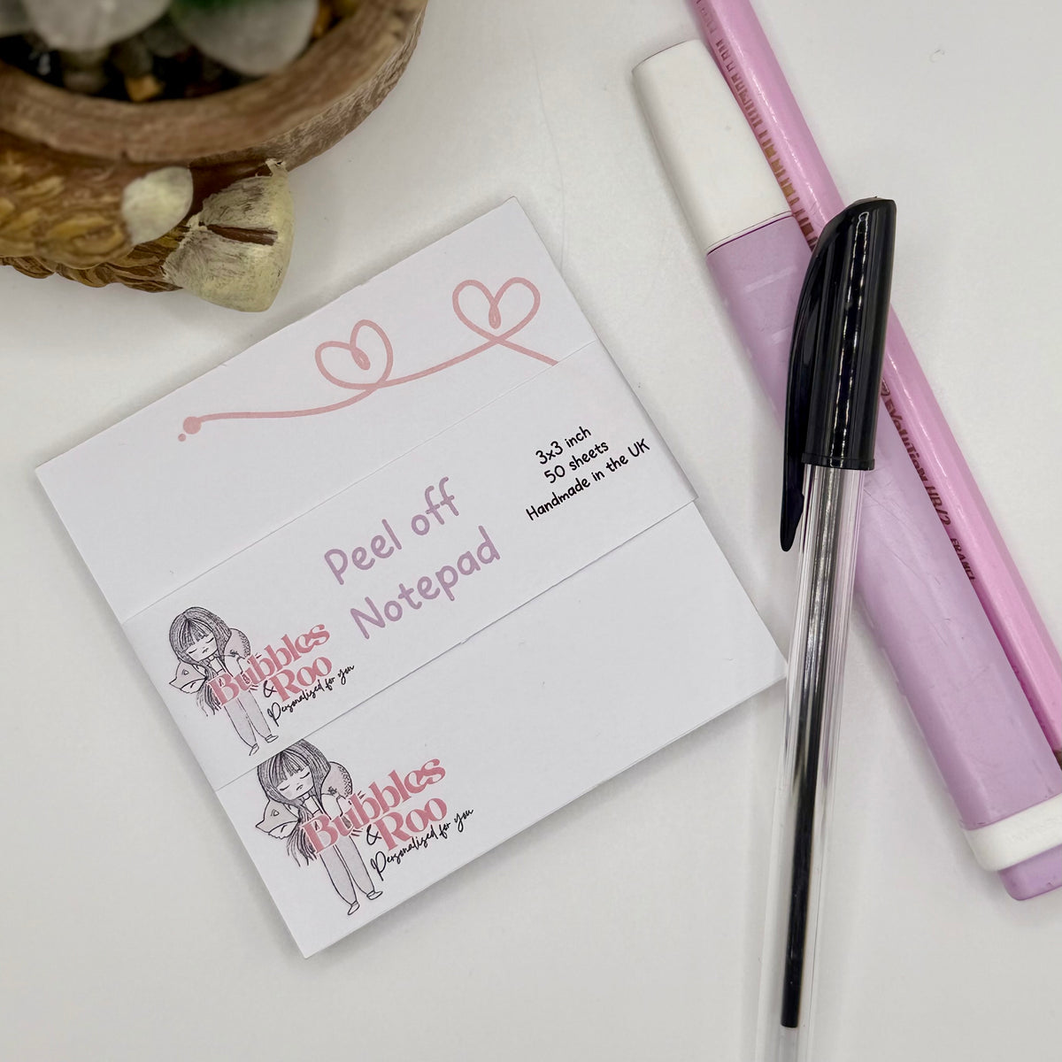 Logo | 3x3inch note pad | Notes | Stationary
