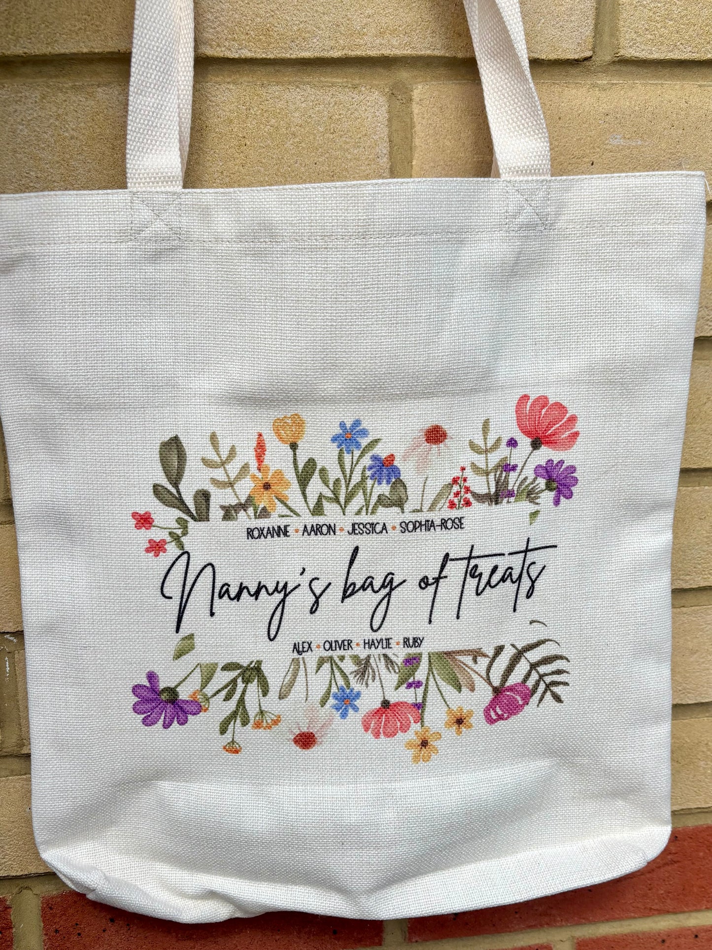 Linen tote bag | Shopping bag | Personalised | Photos