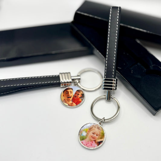 Photo Keyring | Gift boxed | Wrist loop | Personalised | Gift