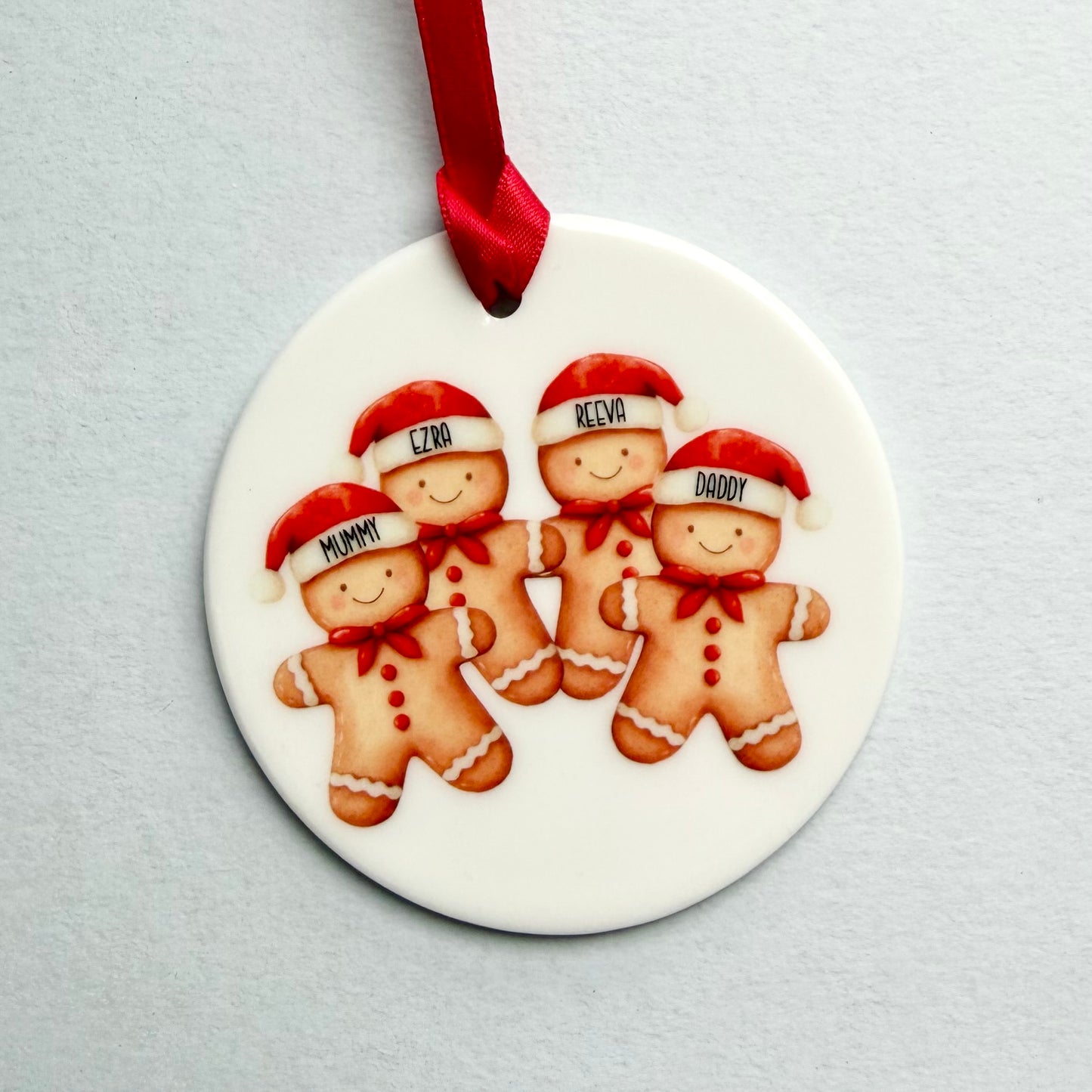 Gingerbread Family Christmas Decoration | Hanging Ornament | Memories | Gift giving
