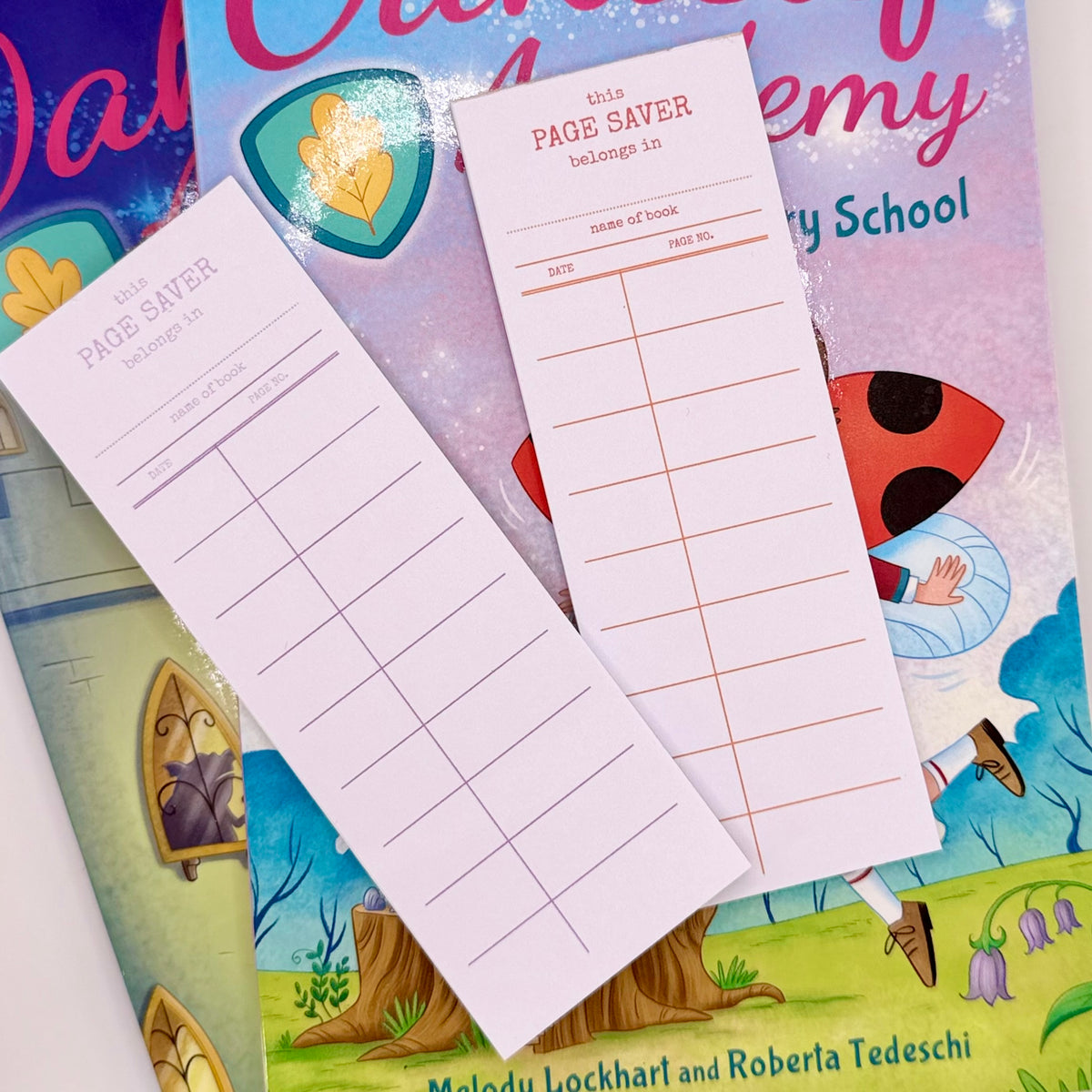 Page saver | Bookmarks | 2x5inch note pad | Notes | Stationary | 2 pack