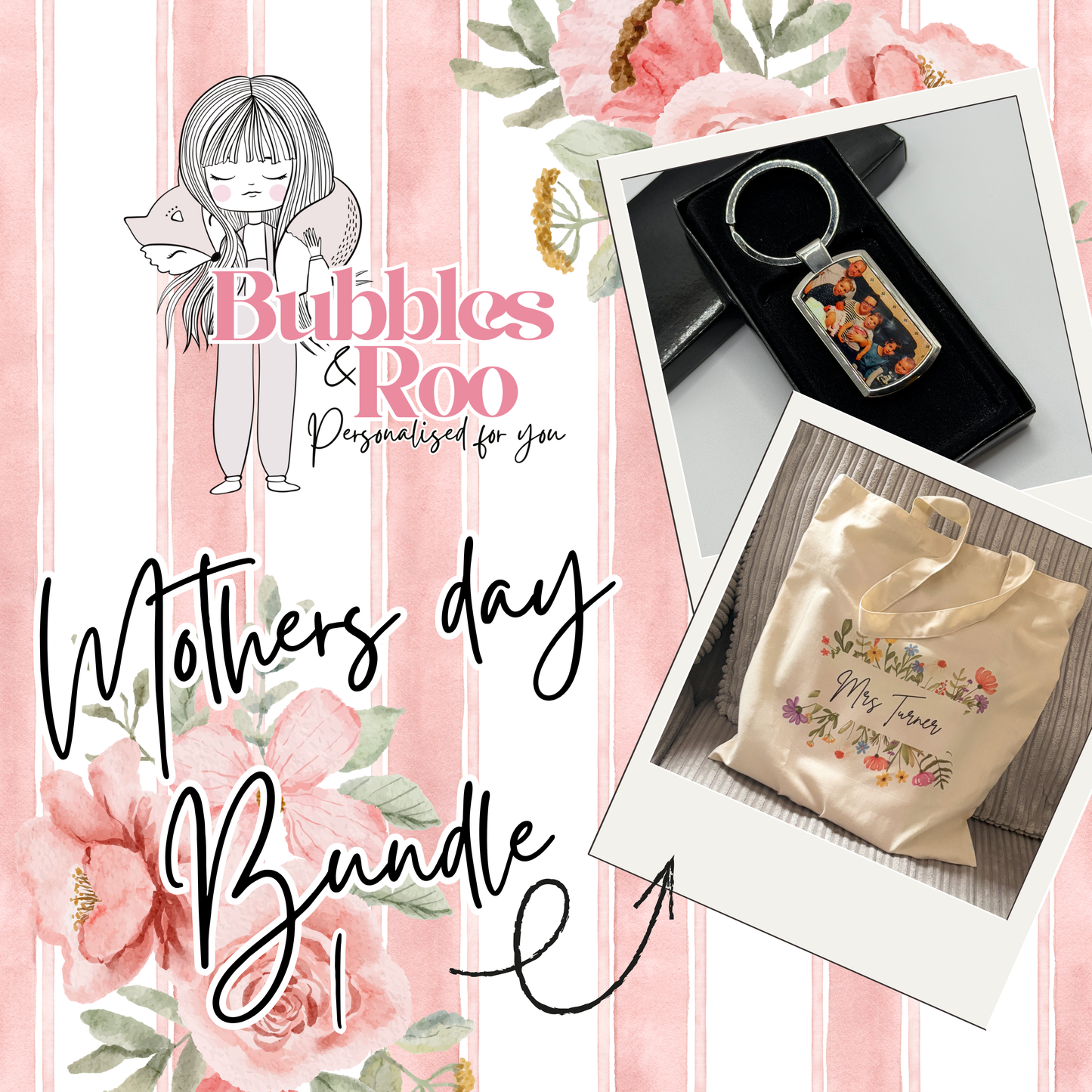 Mothers Day Bundle 1 | Tote bag | Keyring | Gift