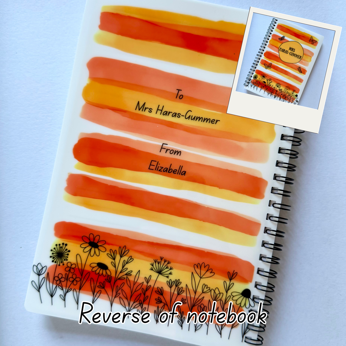 Note book | Lists | Teacher gift | Personalised | Diary | Journal