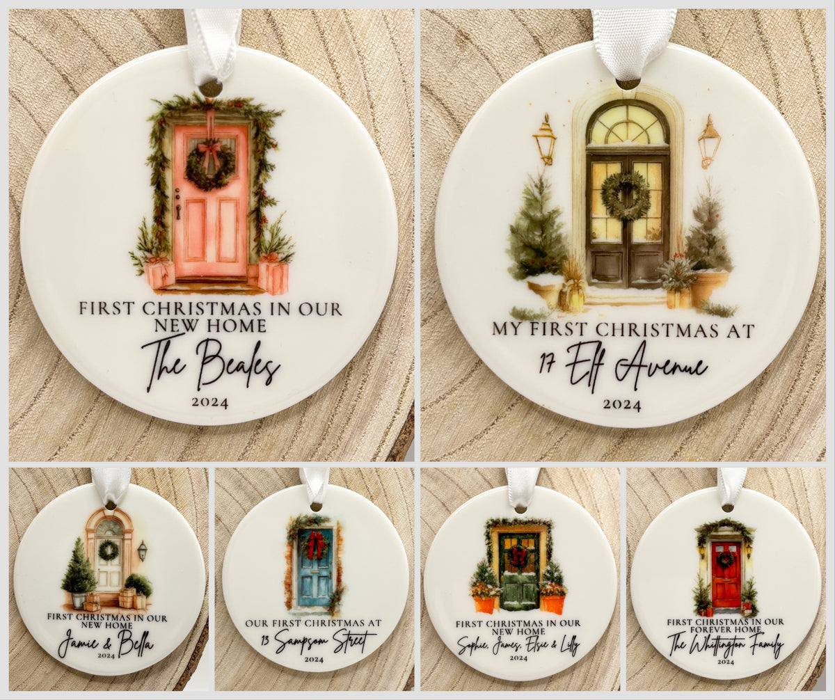 New home | Christmas Ornament | First Christmas | Ceramic | Decoration