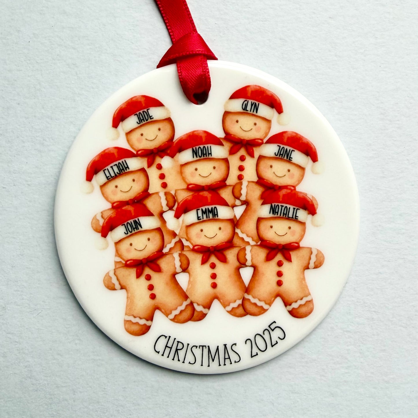 Gingerbread Family Christmas Decoration | Hanging Ornament | Memories | Gift giving