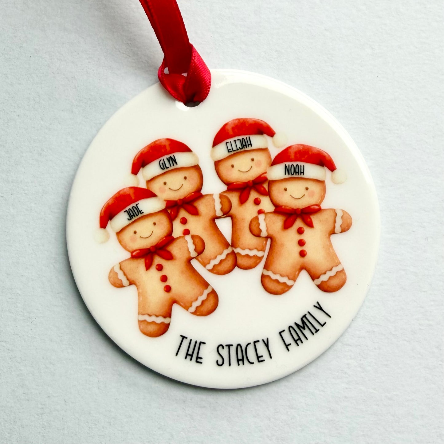 Gingerbread Family Christmas Decoration | Hanging Ornament | Memories | Gift giving