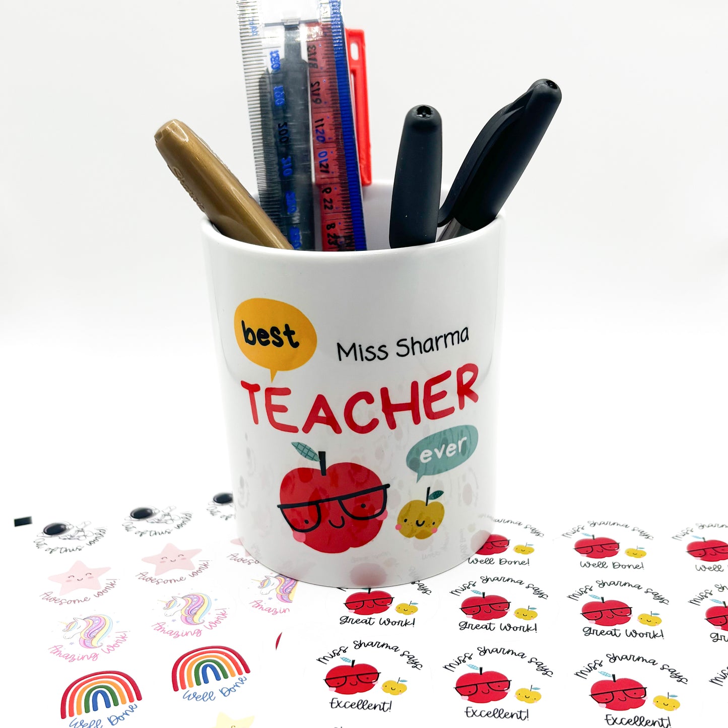 Teacher pencil pot