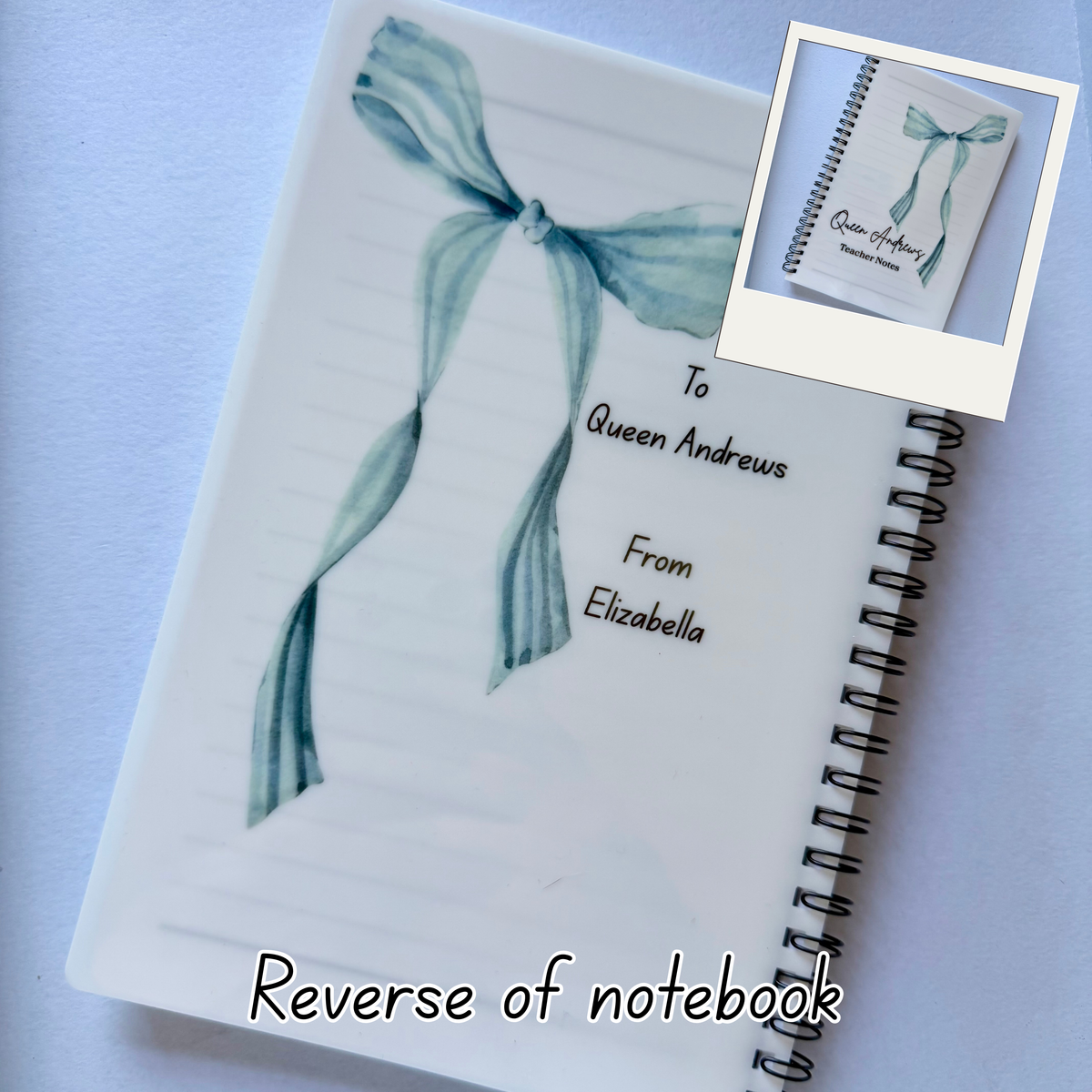 Note book | Lists | Teacher gift | Personalised | Diary | Journal