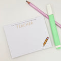 Exhausted Teacher| 4.5x3.5inch note pad | Notes | Stationary