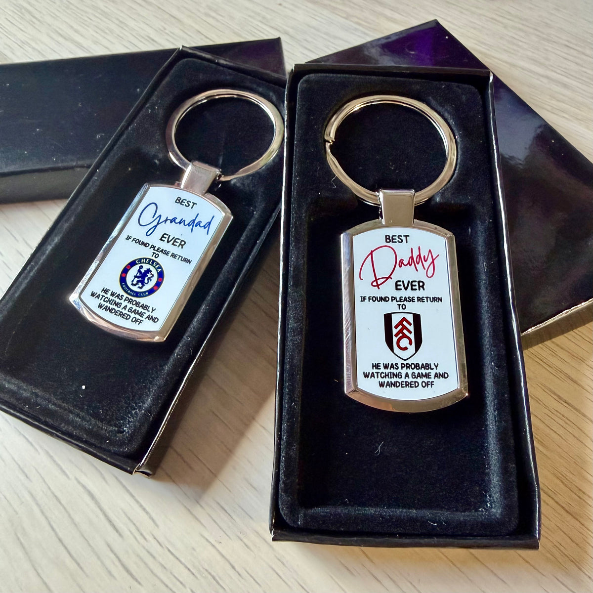 Sports Keyring | Rectangle | Gift | Fathers Day | Personalised | Fun