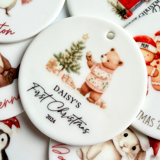 Babies 1st Christmas | Ceramic ornament | Decoration | Memories