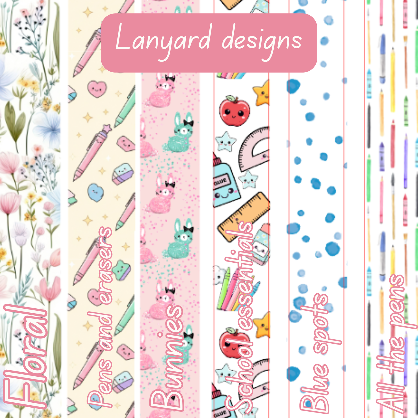 Personalised Lanyard | Detachable clip | safety neck release | Teacher gift