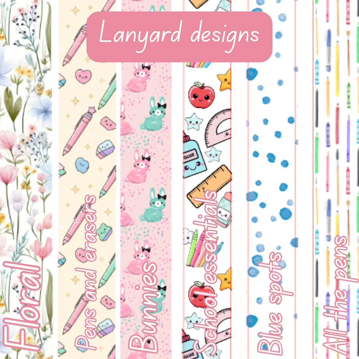 Personalised Lanyard | Detachable clip | safety neck release | Teacher gift