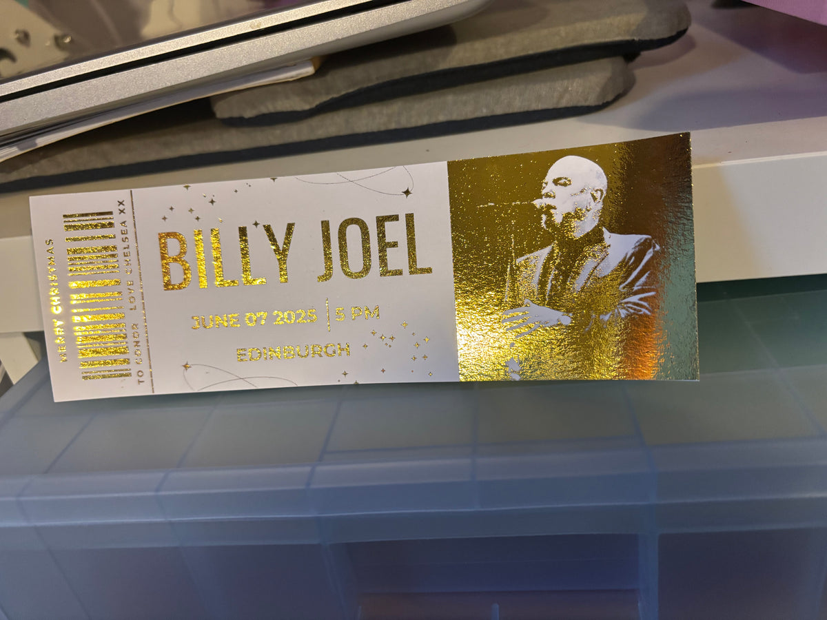 Foiled event ticket | Memories | souvenir