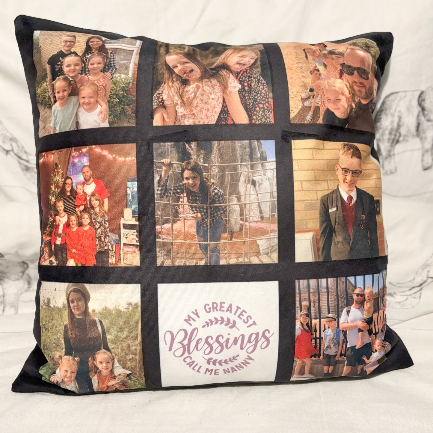 Multi photo cushion