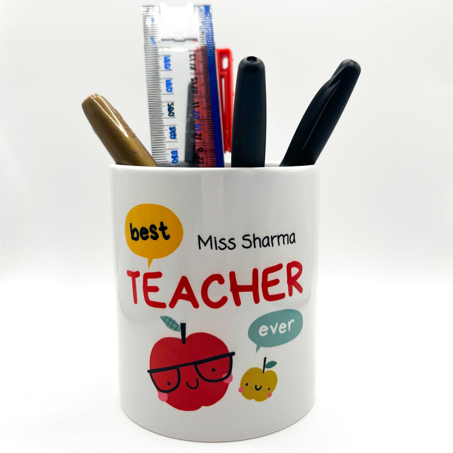 Teacher pencil pot