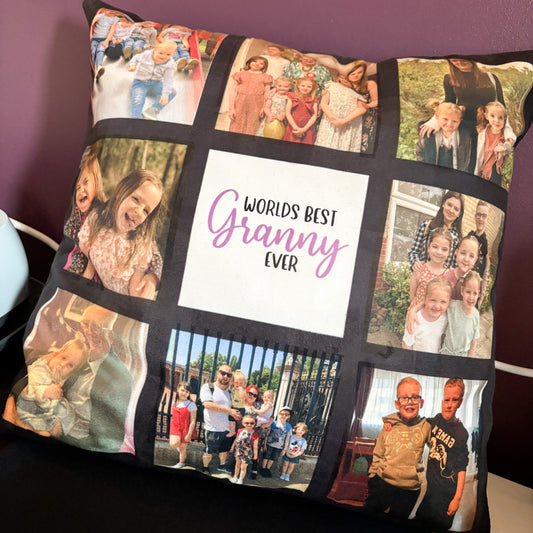 Multi photo cushion