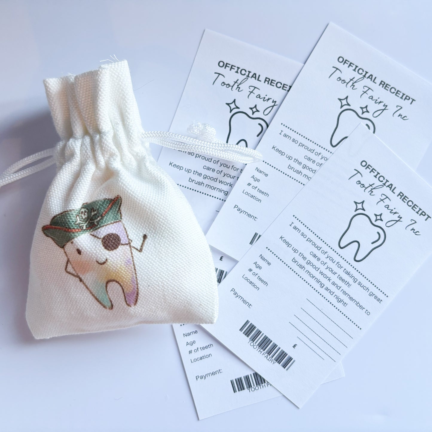 Tooth Fairy receipt (pack of 4)