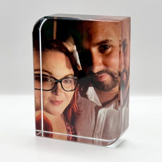 Crystal Photo Block | Small | Personalised | Photos | Gift idea