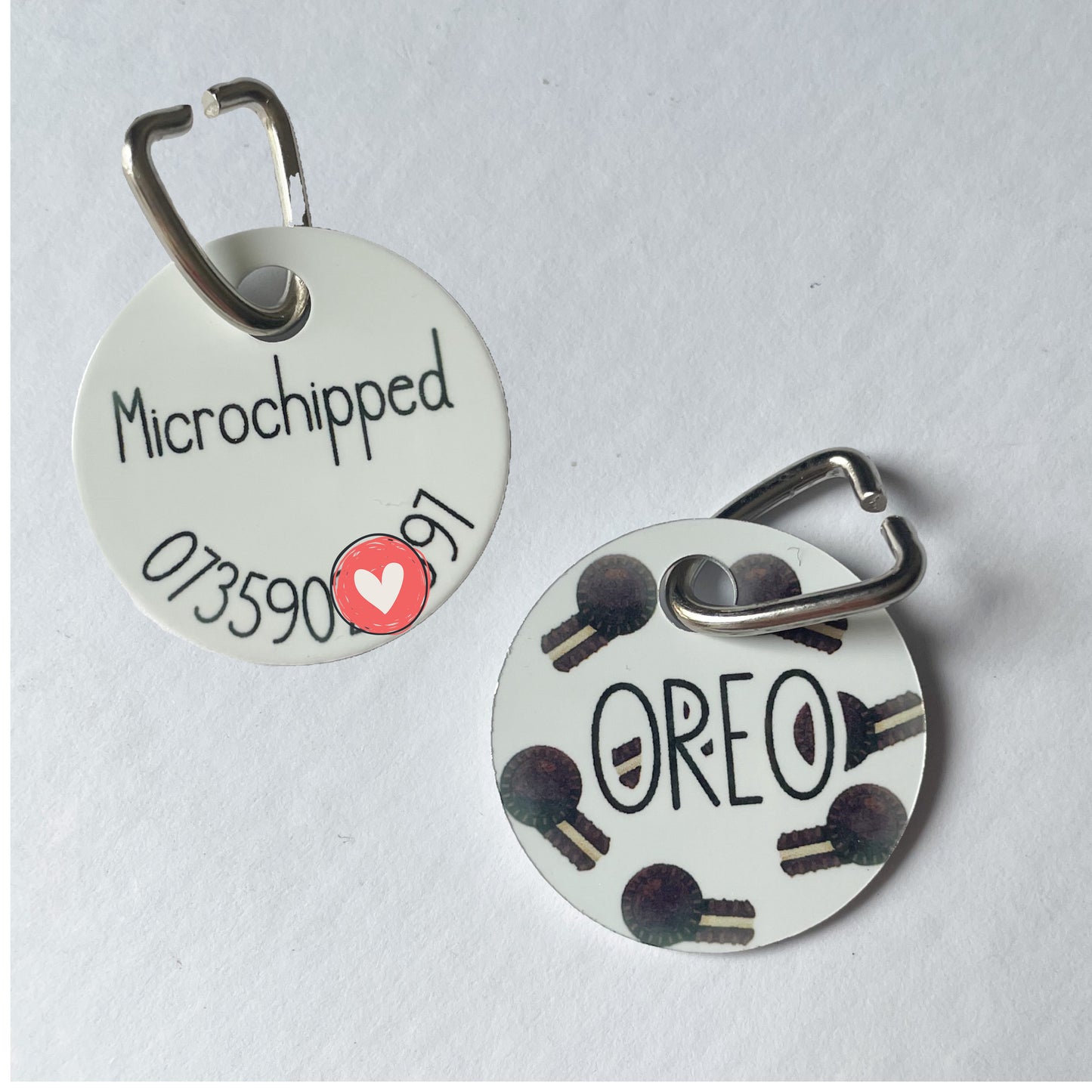 Small pet tag