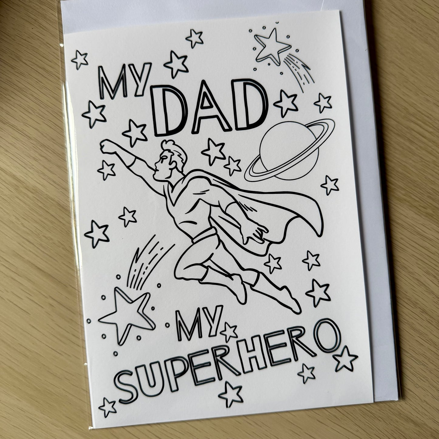 Colour me cards | Fathers Day | Daddy | Grandad