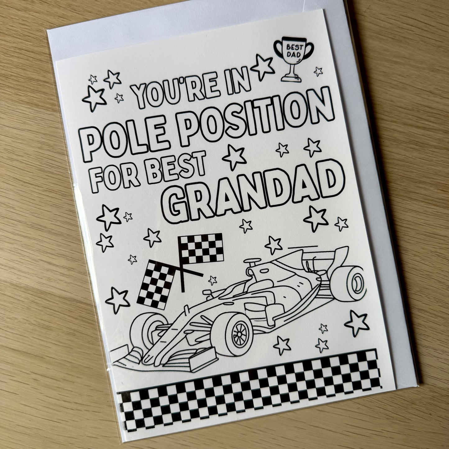 Colour me cards | Fathers Day | Daddy | Grandad