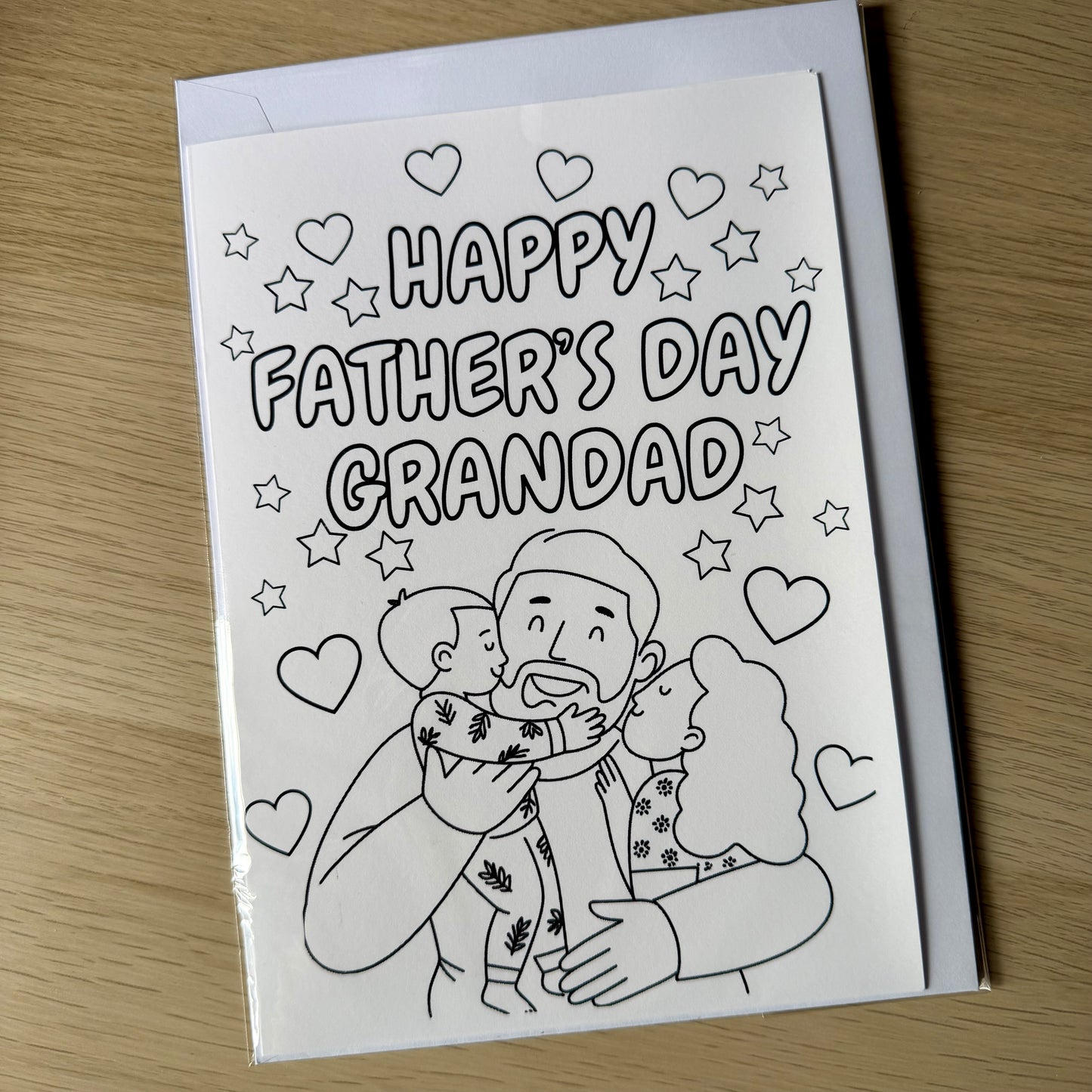 Colour me cards | Fathers Day | Daddy | Grandad